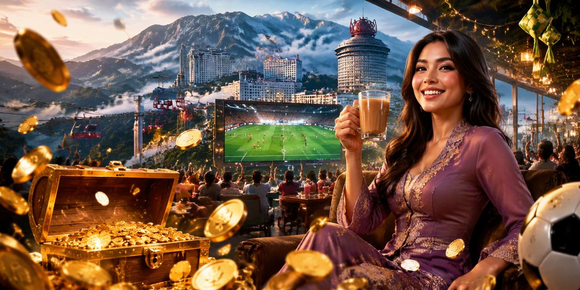 Peminat sukan Genting Highlands mengikuti pertaruhan sukan dalam talian dengan suasana meriah